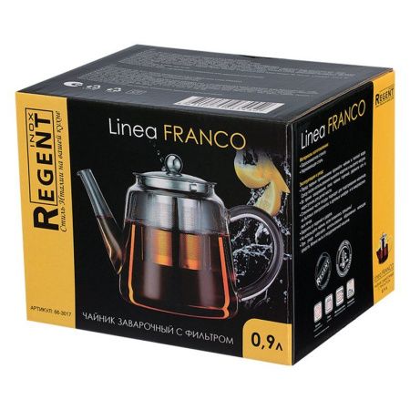 Чайник заварочный 900мл стекло Franco c фильтром 66-3017 (12)