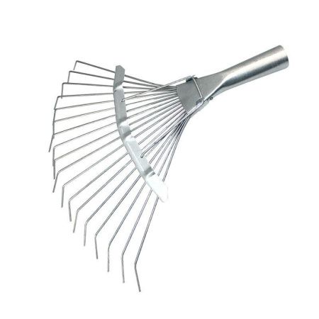 Грабли веерные проволочные оцинкованные малые 18 зубьев 35*35см металл С662 (10)