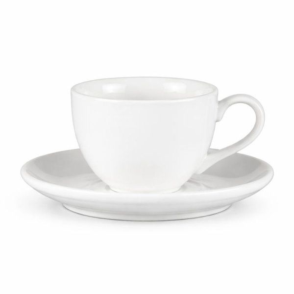 Чайный набор 2пр фарфор ЧАН ВЕЙВ КЛАССИК ивори на 1 персону 200мл LQ-QC0179B/BSA фк876 (48)