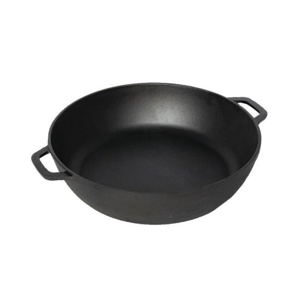 Жаровня 40см h9,7см чугун с 2-мя ручками (2)