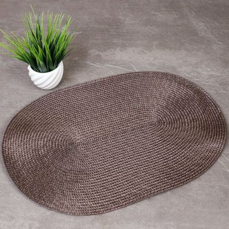 Салфетка сервировочная 45*30см ПВХ кофейный L-38 coffee овальная (6/300)