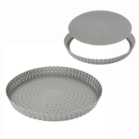 Форма для пиццы 28см углерод.сталь 0,7мм разъемная перфорированная B-156/JC-12656 (50)