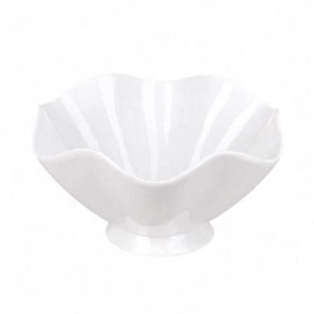 Салатник 20,5*17*11см фарфор МАРШМЕЛЛОУ на ножке (5/20)