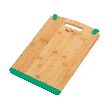 Доска разделочная 33*25*1,5см бамбук Bamboo прямоугольная с силикон.вставками 93-BM-4-03.2 (12)