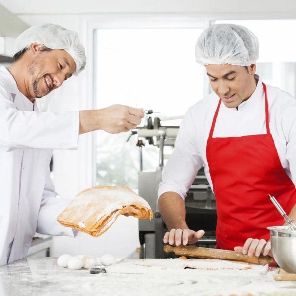 Шапочка Шарлотта 100шт нетканый материал белая AVIORA (10)