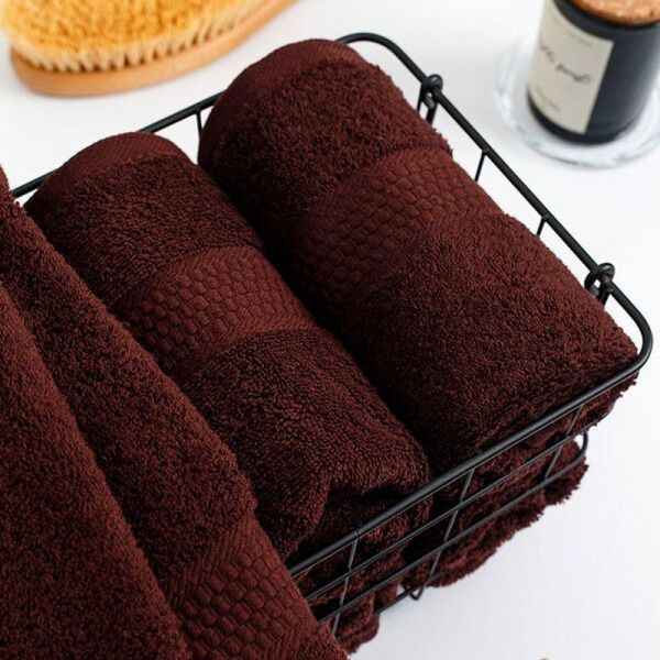 Полотенце махровое 100*150см 915 горький шоколад 400гр