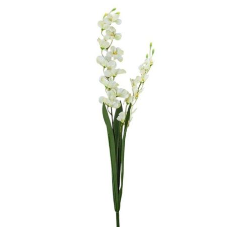 Цветы искусственные Ракитник белый 75*20см