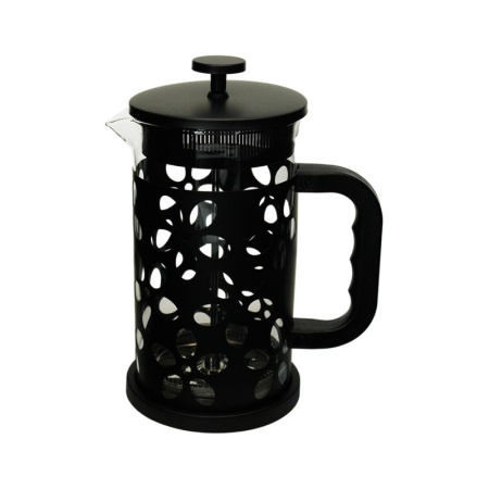 Френч-пресс 1л пластик/стекло Цветы JC-15537 (24)