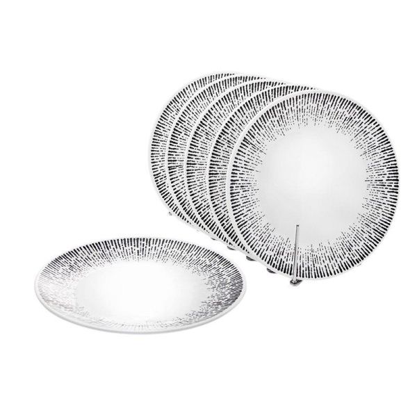 Тарелка мелкая 23см керамика MILA RIPSY обеденная 253-27009 (36)