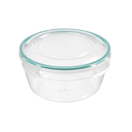 Контейнер пищевой 1,5л пластик прозрачный круглый герметичный (18) 221161518/02