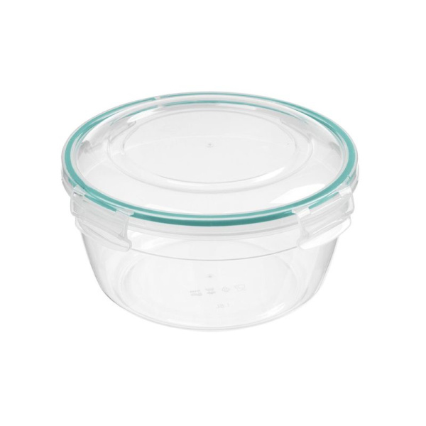 Контейнер пищевой 1,5л пластик прозрачный круглый герметичный (18) 221161518/02