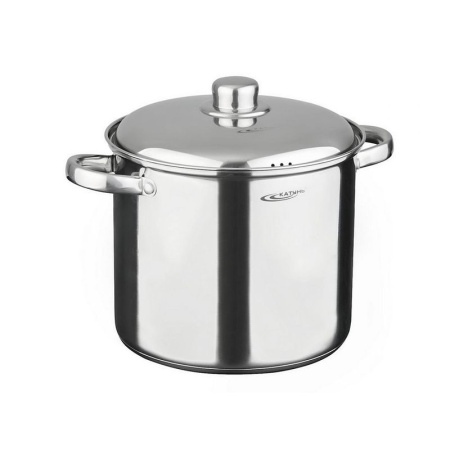 Кастрюля 7,3л нерж.сталь ГРЕТТА мет.крышка d22см толщина стенок 0,6мм индукция KT04-D-72 (2)