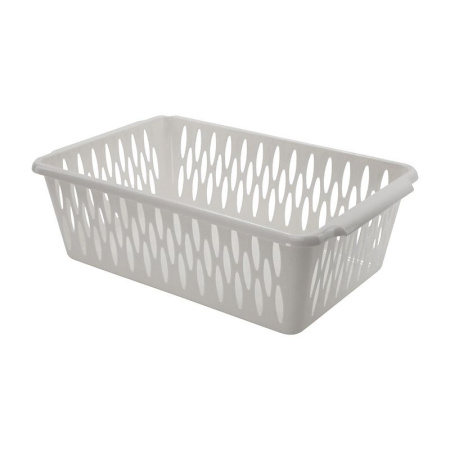 Корзинка 30*19,5*9,5см пластик Light M белое облако (39)