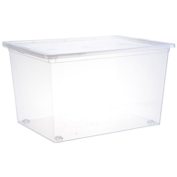 Контейнер для хранения 50л 530*370*300мм пластик Прозрачный (5)