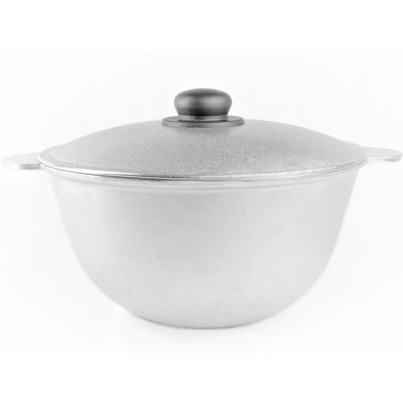 Казан 7л алюминий с крышкой 30см литые ручки ТМ Алита (5/6)