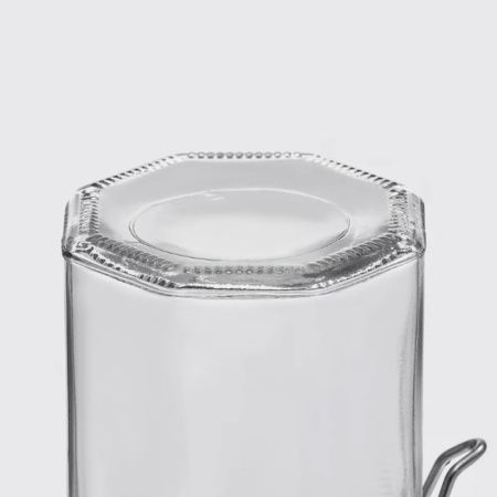 Банка для сыпучих продуктов 100мл стекло с фиксатором JC-15964 (144)