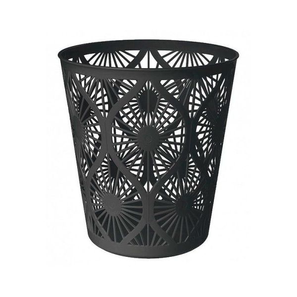 Корзина для бумаг 10л 256*280мм пластик черный (15)