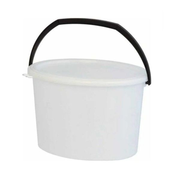 Ведро пищевое 15л пластик с герметичной крышкой овальное 391*300*230мм
