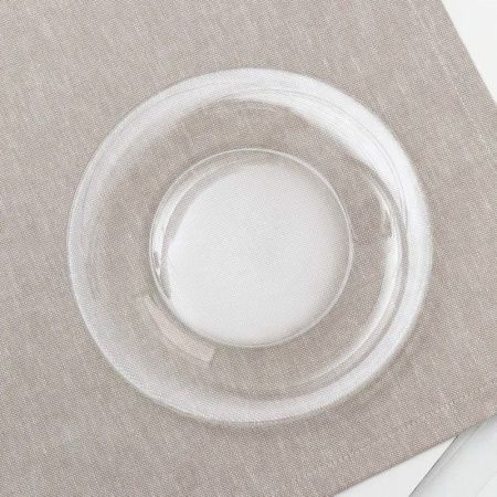 Тарелка мелкая 19,6см стекло СИМПАТИЯ десертная (36)