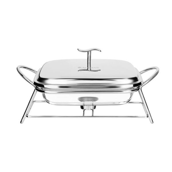 Мармит 1,8л стекло на мет.подставке Silver (8)