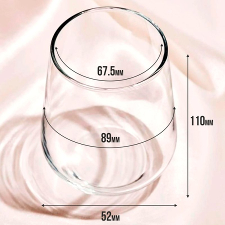 Стаканы набор 4шт 425мл стекло АЛЛЕГРА низкие (6)