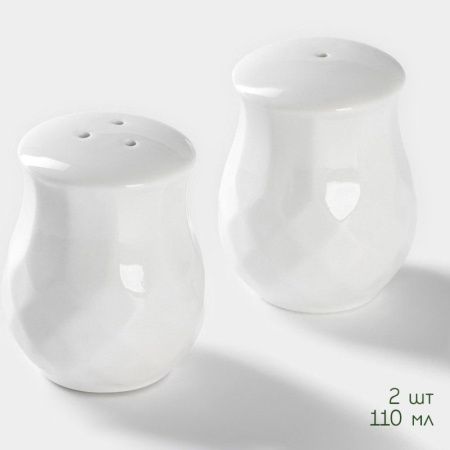 Набор для специй 3пр (солонка, перечница, салфетница) фарфор на дерев подставке Bella Tenero (36)