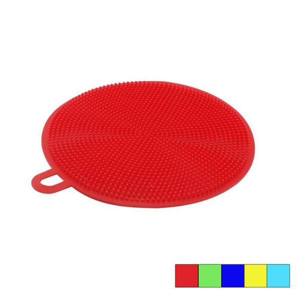 Губка для мытья посуды 11см силикон (600)