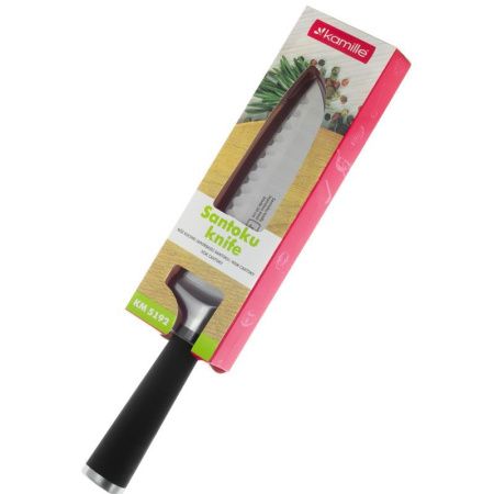 Нож Сантоку 16см нерж.сталь рукоятка 14,5см "soft touch" (72)