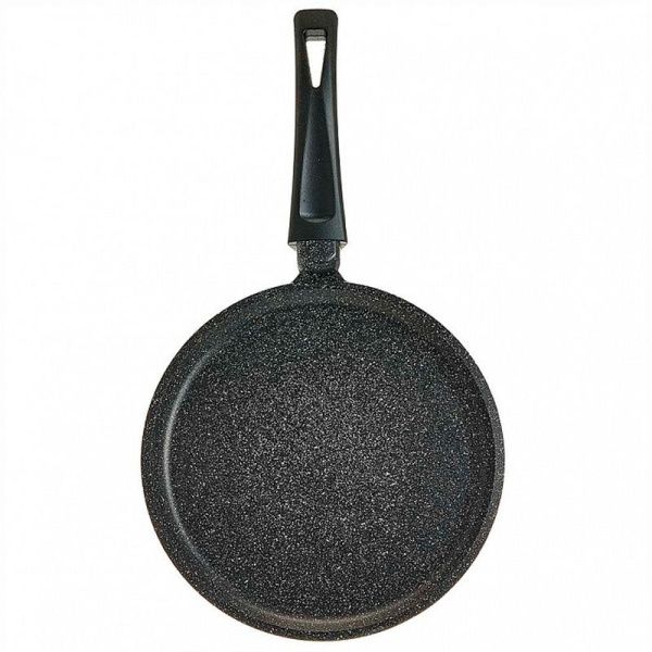 Сковорода блинная 24см алюминий АП ОРИОН ручка soft-touch Мрамор (10)