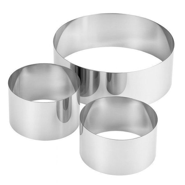 Формы для выпечки 3шт. /8*6, 10*6, 12*6см/ 116гр