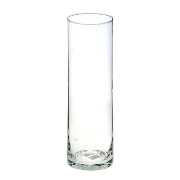 Ваза для цветов h30см d10,7см стекло ТРУБКА (9)