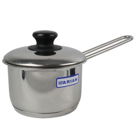 Ковш 1л нерж.сталь Arian TEK мет.крышка 12см 1902.080 (12)