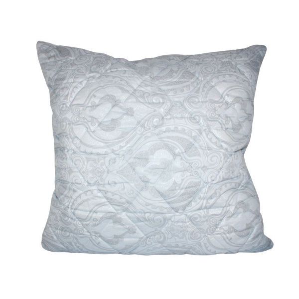 Подушка 70*70см заменитель овечьей шерсти (п/э 70 стеганный с молнией, кант, пакет) ДомВелл (5)