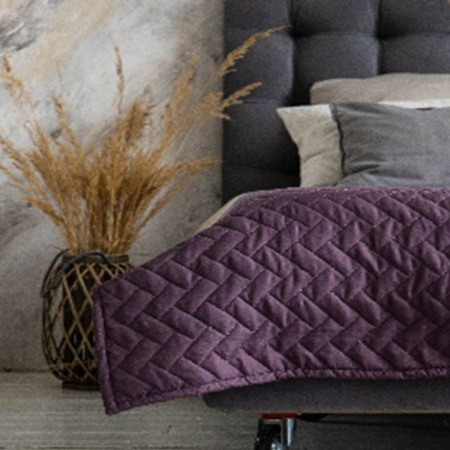 Покрывало стёганное 180*200 микрофибра флинт (1)