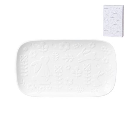Блюдо 25,2*15*2,4см фарфор Sunday прямоугольное (36)