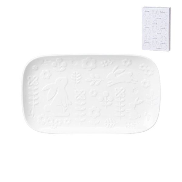 Блюдо 25,2*15*2,4см фарфор Sunday прямоугольное (36)