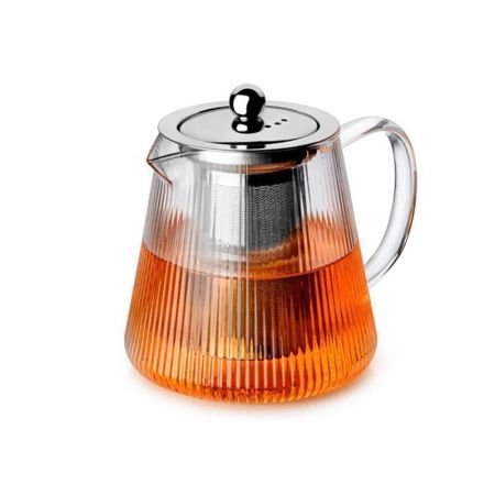 Чайник заварочный 750мл стекло с мет.ситом Stripe-type (6)