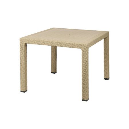 Стол 950*950мм пластик квадратный Rodos бежевый (1)