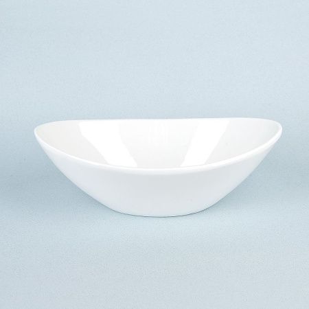 Салатник 23*14*7,5см фарфор МАРШМЕЛЛОУ овальный (5/20)