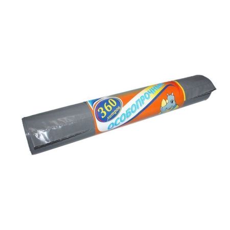 Пакеты для мусора 360л/5шт 25мкм полиэтилен (20)