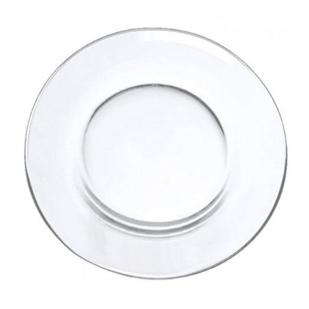 Тарелка мелкая 25см стекло СИМПАТИЯ обеденная (36)