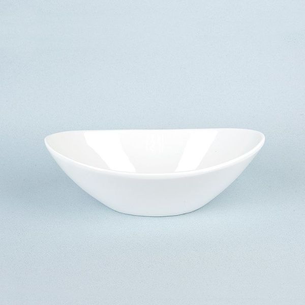 Салатник 18*11*6см фарфор МАРШМЕЛЛОУ овальный (6/48)