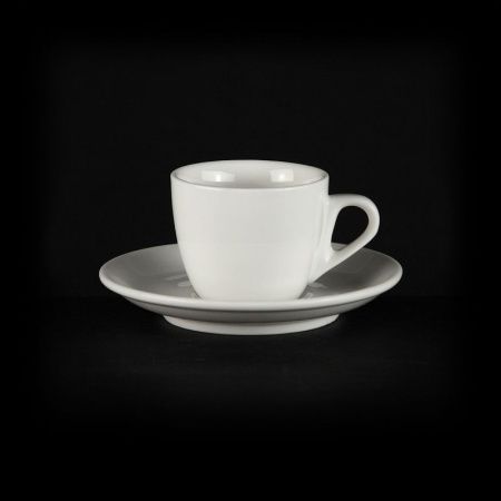 Кофейный набор 2пр керамика ЧАН ВЕЙВ КЛАССИК ИВОРИ на 1 персону 85мл LQ-QC0032A/SA фк0185 (72)