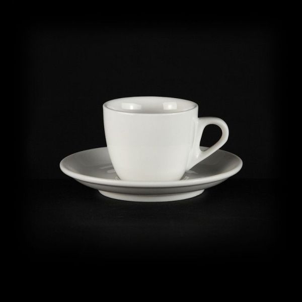 Кофейный набор 2пр керамика ЧАН ВЕЙВ КЛАССИК ИВОРИ на 1 персону 85мл LQ-QC0032A/SA фк0185 (72)