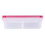 Контейнер пищевой 1л 20,1*13,1*6,4см пластик Экстра лок Bright с разделителями (12)