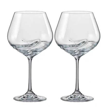 Бокалы для вина набор 2шт 570мл стекло ТУРБУЛЕНЦИЯ