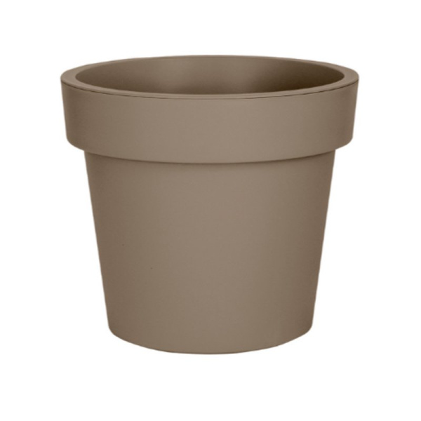 Кашпо 95л 52*59см пластик ЛОФТ серый (4)