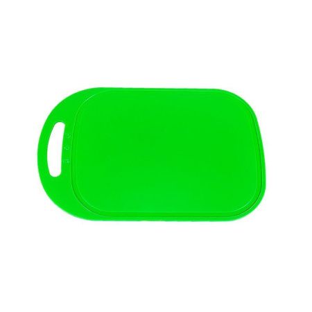 Доска разделочная 20*32*0,3см пластик салатовая овальная малая ДП-02 (30)