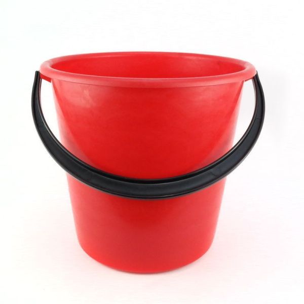 Ведро 10л пластик красное ударопрочное (мягкое) без крышки В10-01 (10)