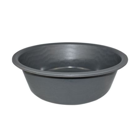 Таз 15л пластик серый ударопрочный круглый для садово-огородных работ (15)